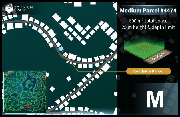 Medium #4474 (M) parcel in Somnium Space