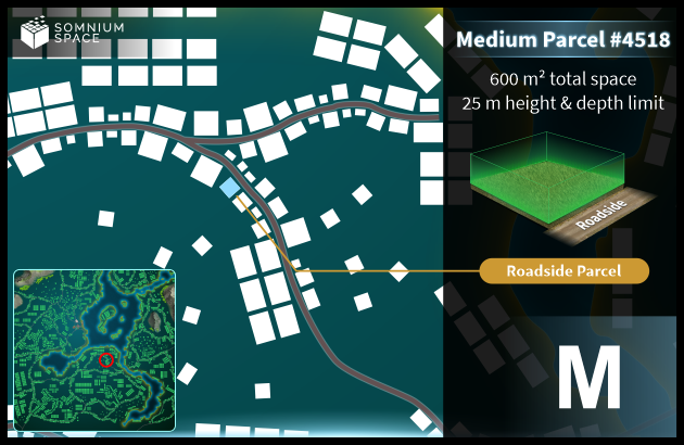 Medium #4518 (M) parcel in Somnium Space