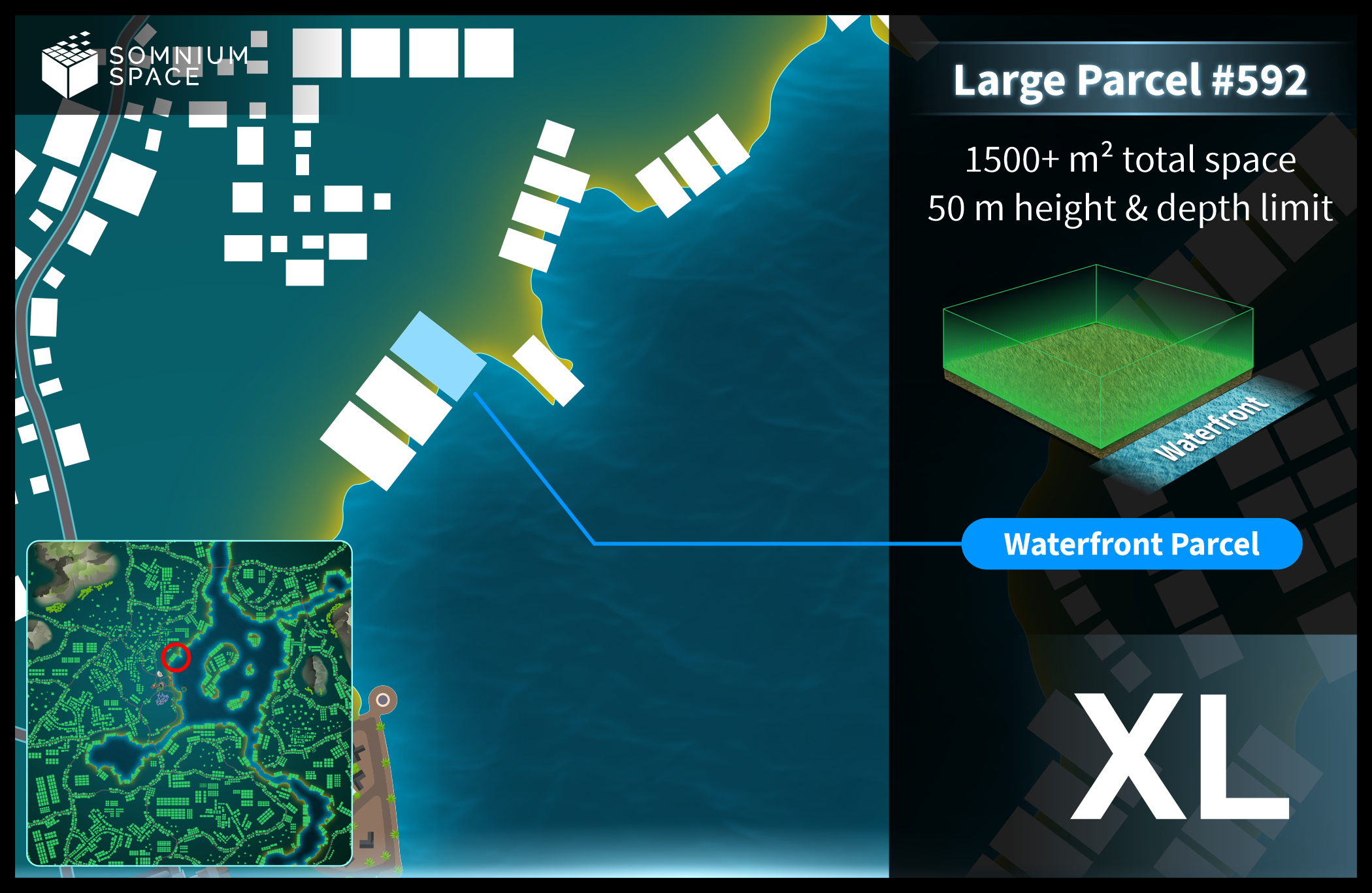 Extra Large #592 (XL) parcel in Somnium Space