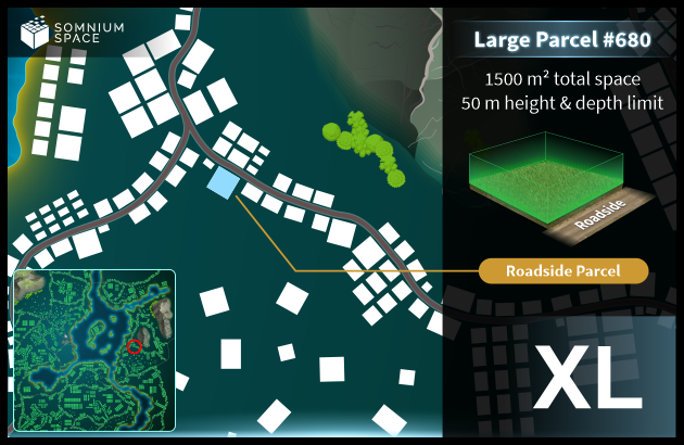 Extra Large #680 (XL) parcel in Somnium Space