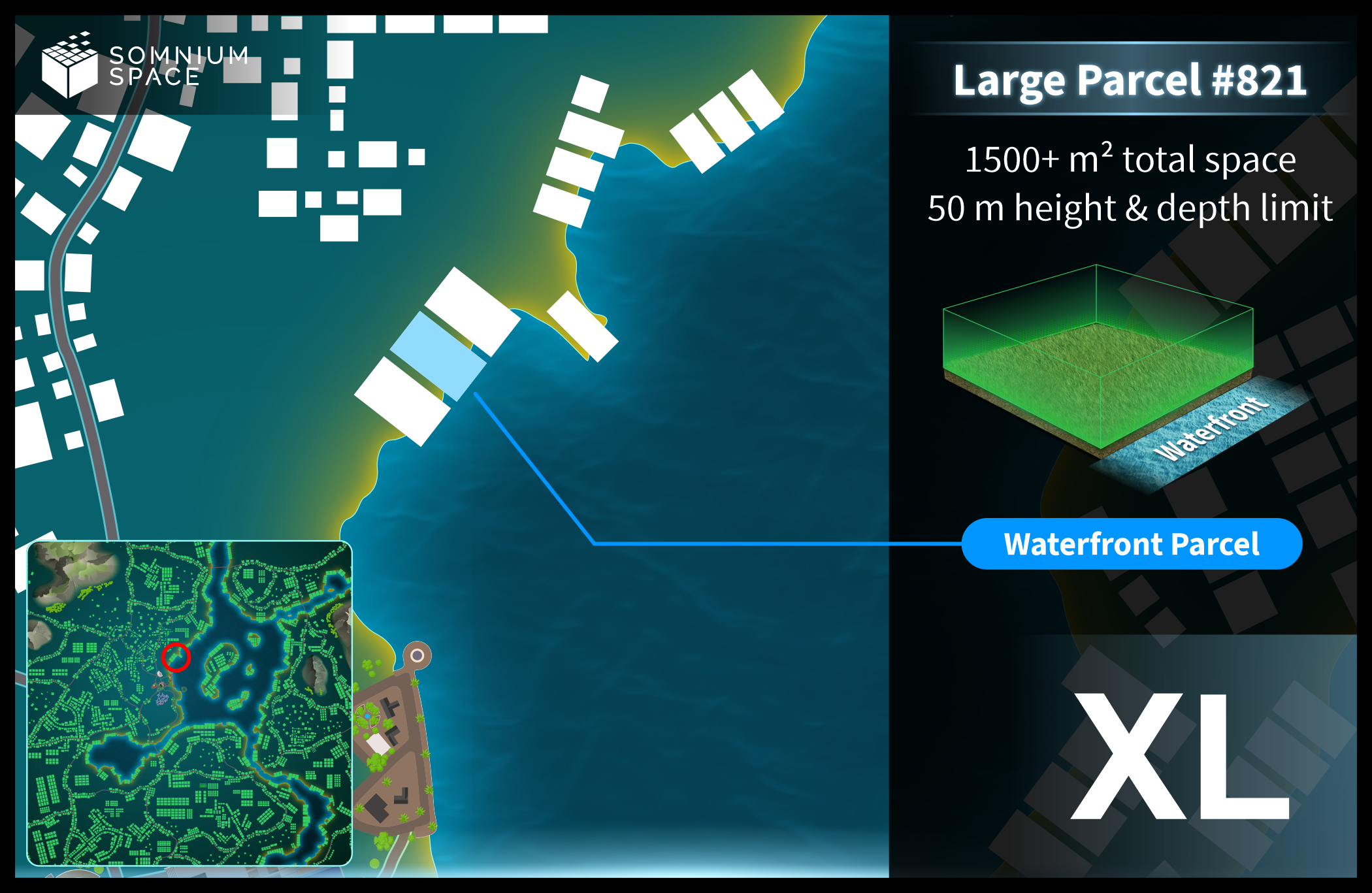 Extra Large #821 (XL) parcel in Somnium Space