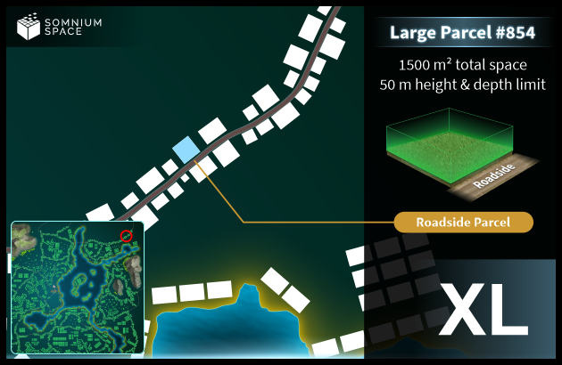 Extra Large #854 (XL) parcel in Somnium Space