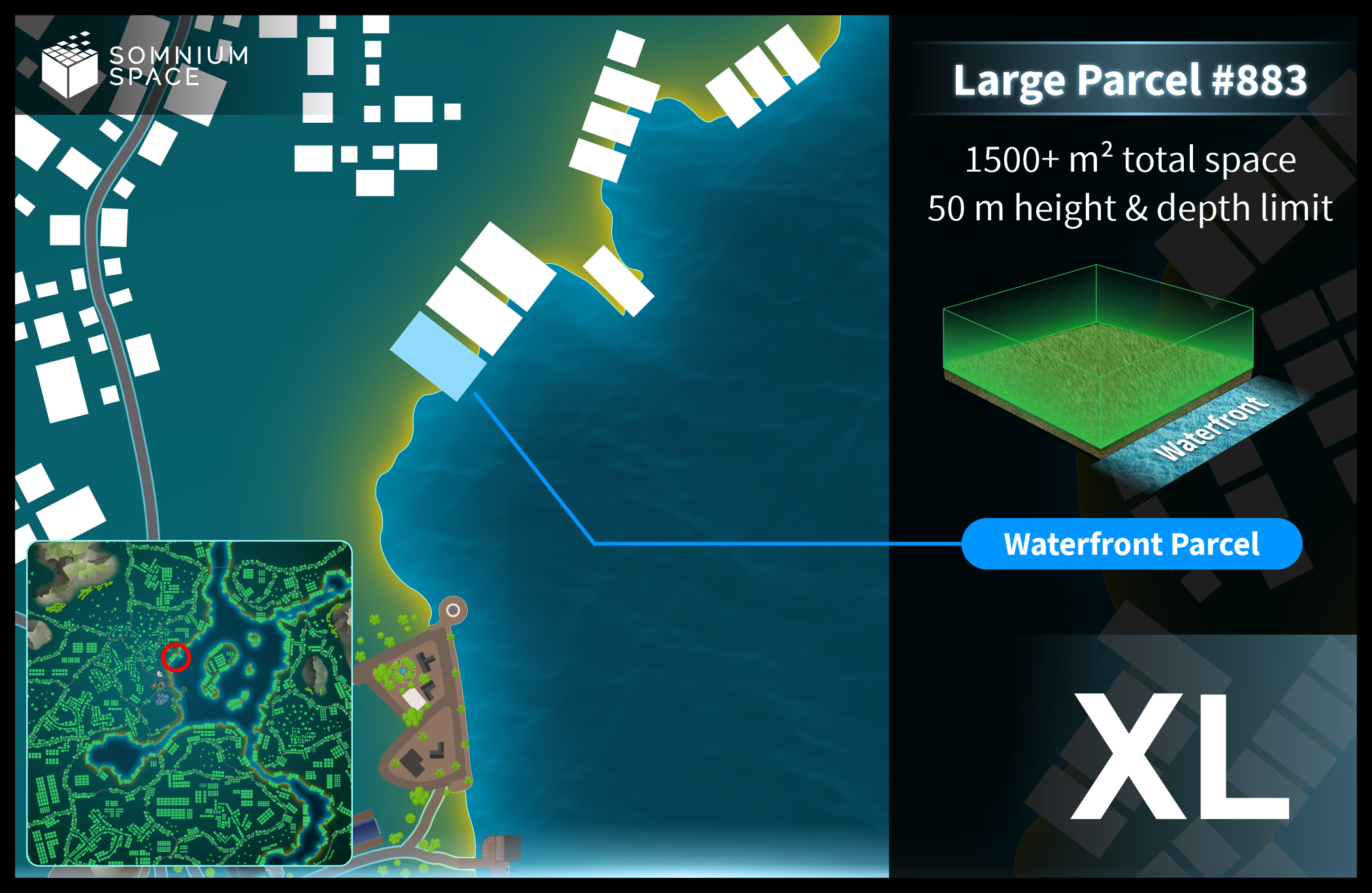 Extra Large #883 (XL) parcel in Somnium Space