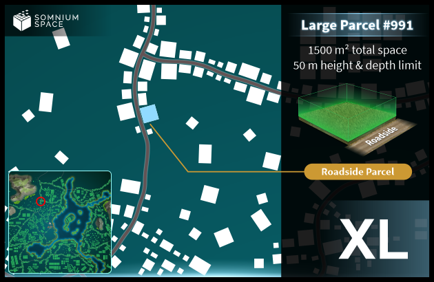 Extra Large #991 (XL) parcel in Somnium Space